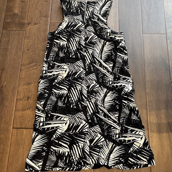 Rietman‘s tropical sleeveless dress black and white size medium back zipper - Picture 4 of 9